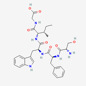 molecular formula C31H40N6O7 B14218348 Glycine, L-seryl-L-phenylalanyl-L-tryptophyl-L-isoleucyl- CAS No. 577724-30-2
