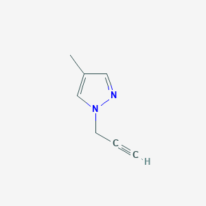 molecular formula C7H8N2 B1421835 4-methyl-1-(prop-2-yn-1-yl)-1H-pyrazole CAS No. 1250242-23-9