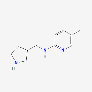 molecular formula C11H17N3 B1421837 5-methyl-N-(pyrrolidin-3-ylmethyl)pyridin-2-amine CAS No. 1258650-60-0