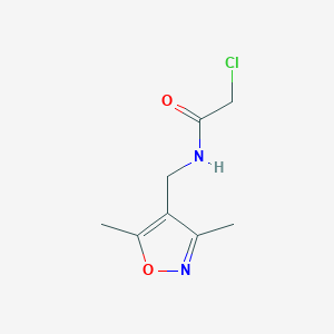 2-chloro-N-[(dimethyl-1,2-oxazol-4-yl)methyl]acetamide