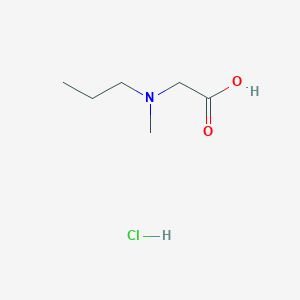 molecular formula C6H14ClNO2 B1421840 2-[Methyl(propyl)amino]acetic acid hydrochloride CAS No. 1258639-77-8