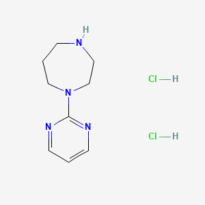 molecular formula C9H16Cl2N4 B1421841 1-(Pyrimidin-2-yl)-1,4-diazepane dihydrochloride CAS No. 21279-58-3