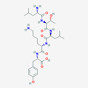 molecular formula C31H52N6O8 B14218501 L-Leucyl-L-threonyl-L-leucyl-L-lysyl-L-tyrosine CAS No. 823233-05-2