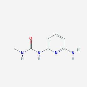 molecular formula C7H10N4O B14218524 N-(6-Aminopyridin-2-yl)-N'-methylurea CAS No. 827589-07-1