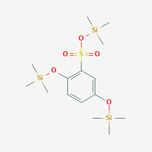 molecular formula C15H30O5SSi3 B14218547 Trimethylsilyl 2,5-bis[(trimethylsilyl)oxy]benzene-1-sulfonate CAS No. 722454-89-9