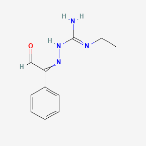 molecular formula C11H14N4O B14218562 N'-Ethyl-2-(2-oxo-1-phenylethylidene)hydrazine-1-carboximidamide CAS No. 831218-28-1