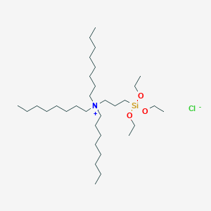 molecular formula C33H72ClNO3Si B14218563 N,N-Dioctyl-N-[3-(triethoxysilyl)propyl]octan-1-aminium chloride CAS No. 538368-08-0