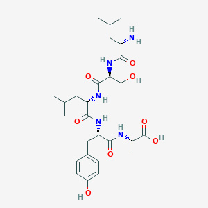 molecular formula C27H43N5O8 B14218586 L-Leucyl-L-seryl-L-leucyl-L-tyrosyl-L-alanine CAS No. 823233-19-8