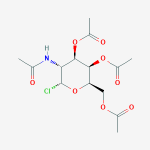 molecular formula C14H20ClNO8 B142186 [(2R,3R,4R,5R,6R)-5-acetamido-3,4-diacetyloxy-6-chlorooxan-2-yl]methyl acetate CAS No. 41355-44-6