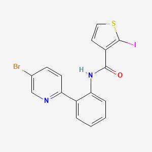molecular formula C16H10BrIN2OS B14218619 N-[2-(5-bromopyridin-2-yl)phenyl]-2-iodothiophene-3-carboxamide CAS No. 824952-74-1