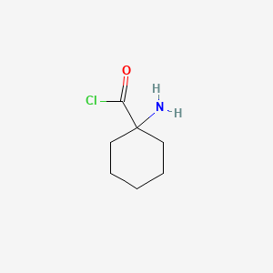 molecular formula C7H12ClNO B14218696 Cyclohexanecarbonylchloride, 1-amino- CAS No. 756416-32-7