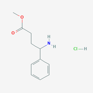 molecular formula C11H16ClNO2 B1421870 Methyl 4-amino-4-phenylbutanoate hydrochloride CAS No. 56523-55-8