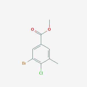 molecular formula C9H8BrClO2 B1421877 Methyl 3-Bromo-4-chloro-5-methylbenzoate CAS No. 1160574-52-6