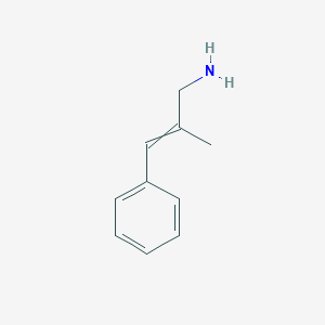 molecular formula C10H13N B14218809 2-methyl-3-phenylprop-2-en-1-amine CAS No. 736895-99-1