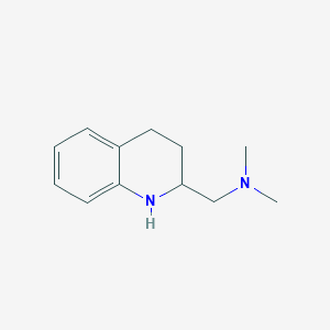 molecular formula C12H18N2 B1421881 N,N-Dimethyl-1-(1,2,3,4-tetrahydroquinolin-2-yl)methanamine CAS No. 1701-48-0