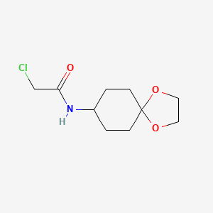 2-chloro-N-{1,4-dioxaspiro[4.5]decan-8-yl}acetamide