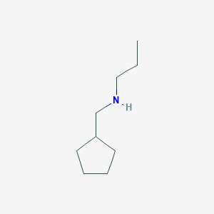 molecular formula C9H19N B14218828 N-(cyclopentylmethyl)propan-1-amine CAS No. 741698-49-7