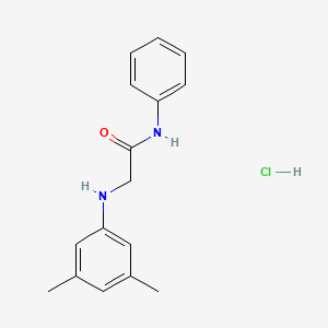molecular formula C16H19ClN2O B1421890 2-[(3,5-dimethylphenyl)amino]-N-phenylacetamide hydrochloride CAS No. 1258652-16-2