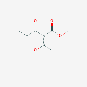molecular formula C9H14O4 B14218906 Methyl 2-(1-methoxyethylidene)-3-oxopentanoate CAS No. 832090-46-7
