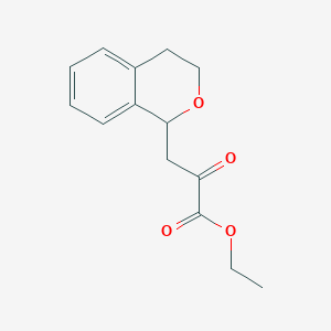 ethyl 3-(3,4-dihydro-1H-2-benzopyran-1-yl)-2-oxopropanoate