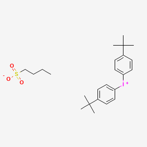 molecular formula C24H35IO3S B14218922 Bis(4-tert-butylphenyl)iodanium butane-1-sulfonate CAS No. 799269-64-0
