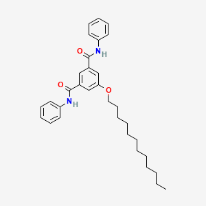 molecular formula C32H40N2O3 B14218949 5-(Dodecyloxy)-N~1~,N~3~-diphenylbenzene-1,3-dicarboxamide CAS No. 539412-90-3