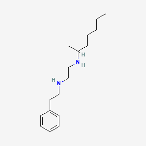 molecular formula C17H30N2 B14218997 N~1~-(Heptan-2-yl)-N~2~-(2-phenylethyl)ethane-1,2-diamine CAS No. 627527-25-7