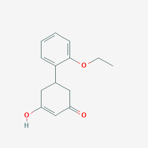 molecular formula C14H16O3 B1421901 5-(2-Ethoxyphenyl)-3-hydroxycyclohex-2-en-1-one CAS No. 1255147-48-8