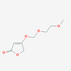 molecular formula C8H12O5 B14219016 2(5H)-Furanone, 4-[(2-methoxyethoxy)methoxy]- CAS No. 828916-57-0