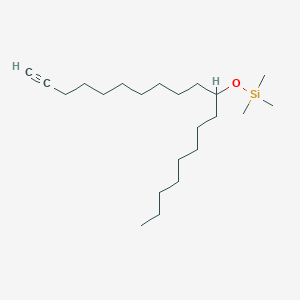 molecular formula C22H44OSi B14219035 Trimethyl[(nonadec-18-yn-9-yl)oxy]silane CAS No. 832727-11-4