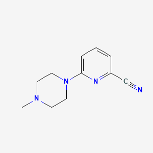 molecular formula C11H14N4 B1421905 6-(4-Methylpiperazin-1-yl)pyridine-2-carbonitrile CAS No. 1175689-23-2