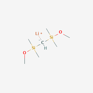 molecular formula C7H19LiO2Si2 B14219060 lithium;methoxy-[[methoxy(dimethyl)silyl]methyl]-dimethylsilane CAS No. 556051-40-2