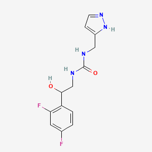 1-[2-(2,4-difluorophenyl)-2-hydroxyethyl]-3-[(1H-pyrazol-3-yl)methyl]urea