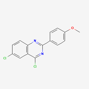 molecular formula C15H10Cl2N2O B1421909 4,6-Dichloro-2-(4-methoxyphenyl)quinazoline CAS No. 461036-87-3