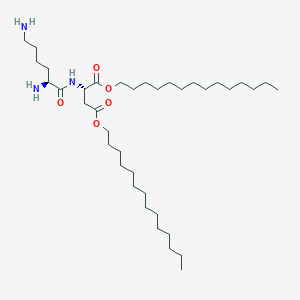 molecular formula C38H75N3O5 B14219108 Ditetradecyl L-lysyl-L-aspartate CAS No. 794489-96-6