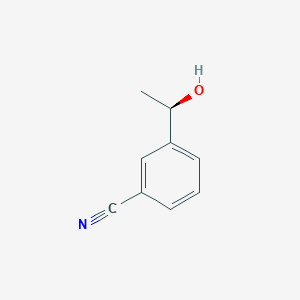 molecular formula C9H9NO B1421911 3-[(1R)-1-hydroxyethyl]benzonitrile CAS No. 317829-69-9