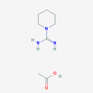 molecular formula C8H17N3O2 B1421914 Piperidine-1-carboximidamide acetate CAS No. 92658-58-7