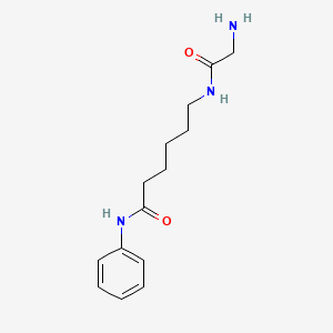 molecular formula C14H21N3O2 B14219151 6-[(2-aminoacetyl)amino]-N-phenylhexanamide CAS No. 824970-08-3