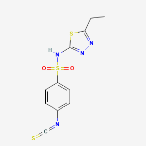 N-(5-ethyl-1,3,4-thiadiazol-2-yl)-4-isothiocyanatobenzenesulfonamide
