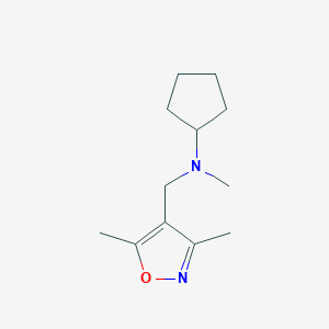 molecular formula C12H20N2O B1421921 N-[(dimethyl-1,2-oxazol-4-yl)methyl]-N-methylcyclopentanamine CAS No. 1258693-65-0