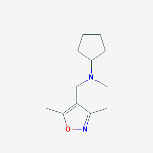 N-[(dimethyl-1,2-oxazol-4-yl)methyl]-N-methylcyclopentanamine