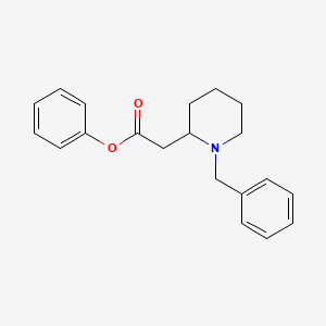 molecular formula C20H23NO2 B14219214 Phenyl (1-benzylpiperidin-2-yl)acetate CAS No. 618107-03-2
