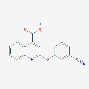 2-(3-Cyanophenoxy)quinoline-4-carboxylic acid