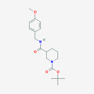molecular formula C19H28N2O4 B1421923 tert-Butyl 3-((4-methoxybenzyl)carbamoyl)piperidine-1-carboxylate CAS No. 1324180-15-5