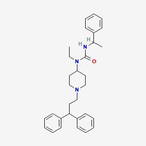 molecular formula C31H39N3O B14219267 N-[1-(3,3-Diphenylpropyl)piperidin-4-yl]-N-ethyl-N'-(1-phenylethyl)urea CAS No. 821008-08-6