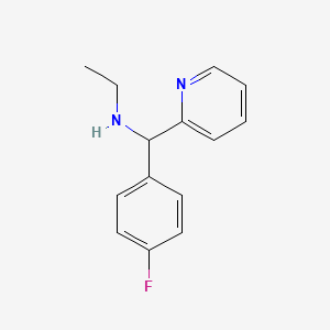 Ethyl[(4-fluorophenyl)(pyridin-2-yl)methyl]amine