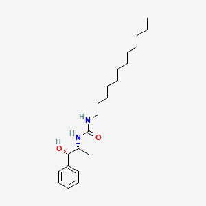 molecular formula C22H38N2O2 B14219311 N-Dodecyl-N'-[(1S,2R)-1-hydroxy-1-phenylpropan-2-yl]urea CAS No. 586971-52-0