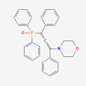 molecular formula C31H28NO2P B14219337 Morpholine, 4-[3-(diphenylphosphinyl)-1,3-diphenyl-1,2-propadienyl]- CAS No. 602331-08-8