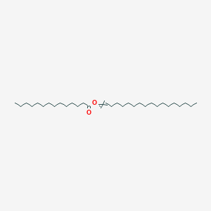 molecular formula C32H62O2 B14219362 Octadec-1-EN-1-YL tetradecanoate CAS No. 827043-44-7