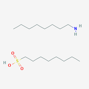 molecular formula C16H37NO3S B14219373 Octan-1-amine;octane-1-sulfonic acid CAS No. 827622-73-1